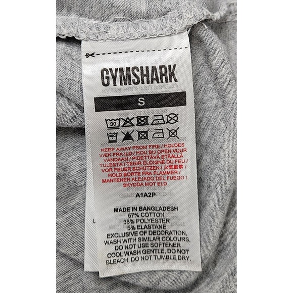 Gymshark Heather Gray Women's Racerback Tank Top Size Small Workout Gym Training - Picture 5 of 8
